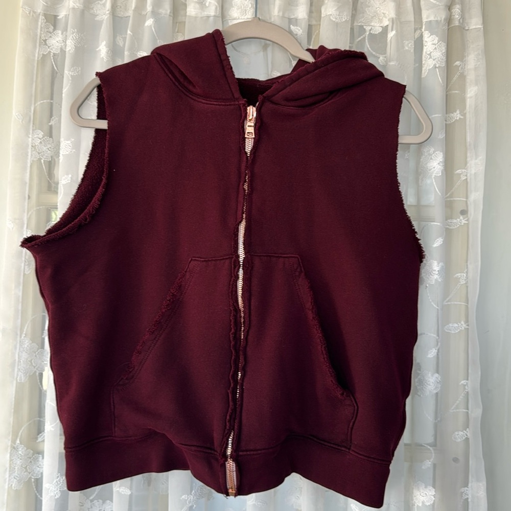 Frank & Eileen Tee Lab Hoodie Size M Burgundy